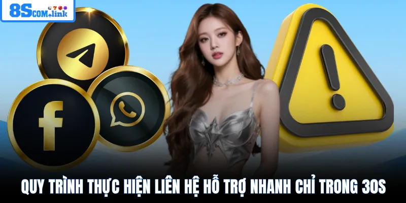 Quy trình thực hiện liên hệ hỗ trợ nhanh chỉ trong 30s